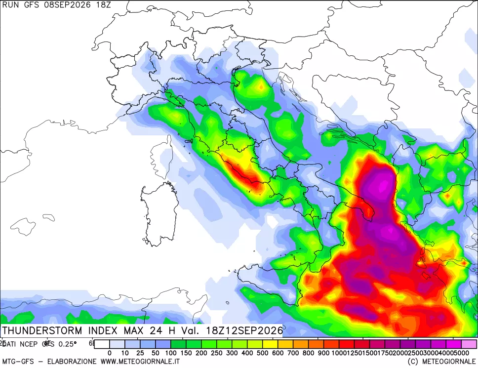 mappa Indice Temporali massimo 24 ore