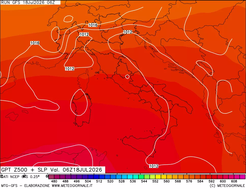 mappa 500 hPa GPT + Press SLM