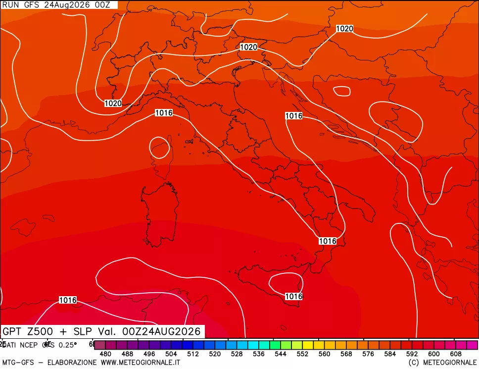 mappa 500 hPa GPT + Press SLM