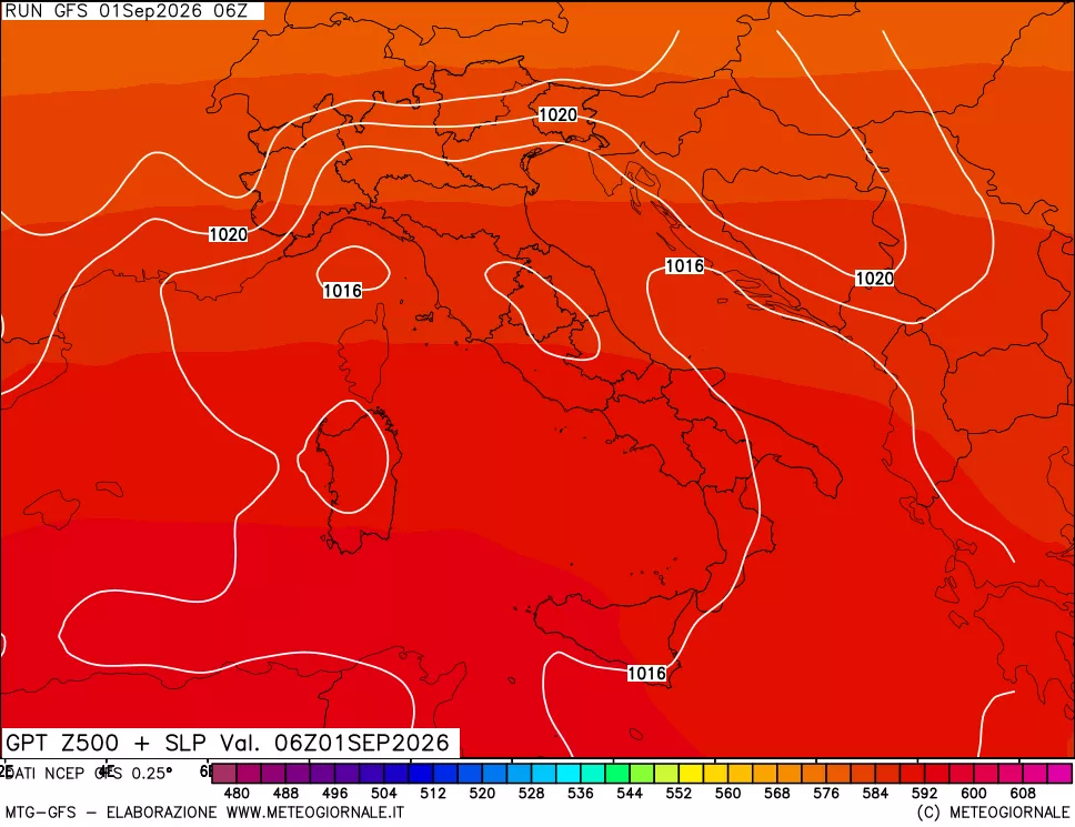 mappa 500 hPa GPT + Press SLM