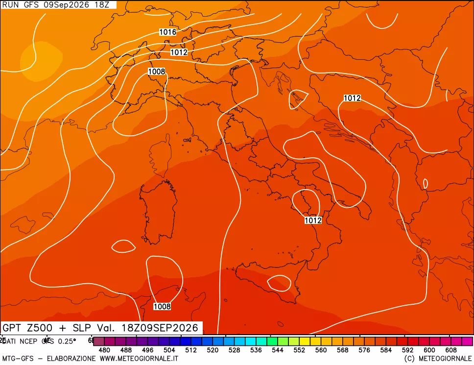mappa 500 hPa GPT + Press SLM