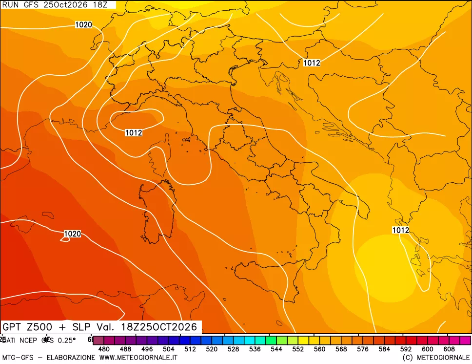 mappa 500 hPa GPT + Press SLM