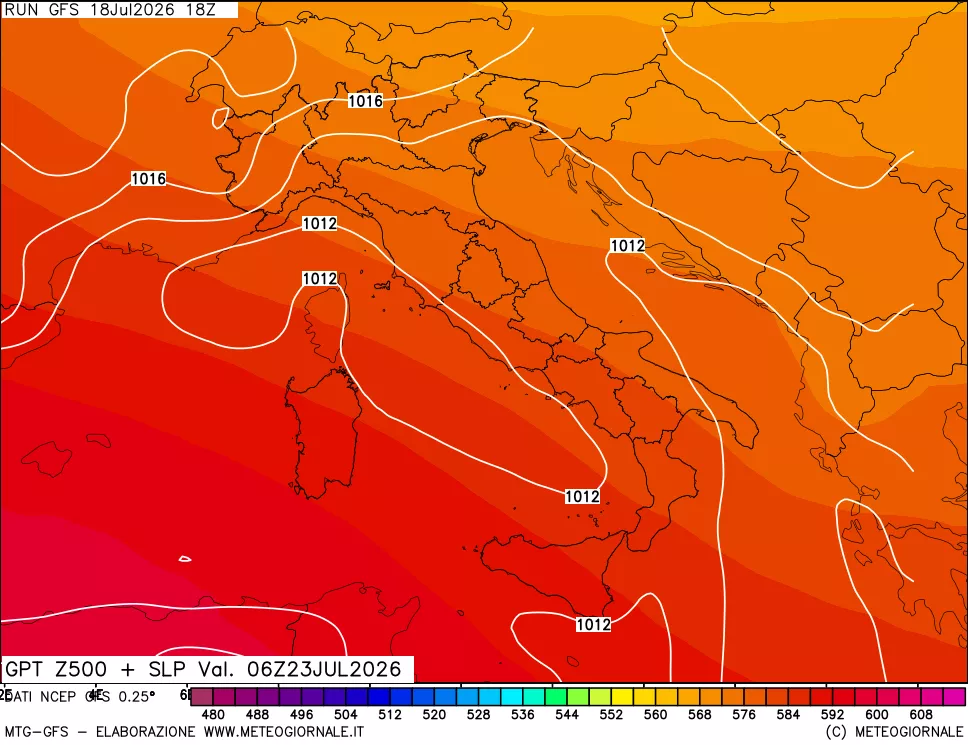 mappa 500 hPa GPT + Press SLM