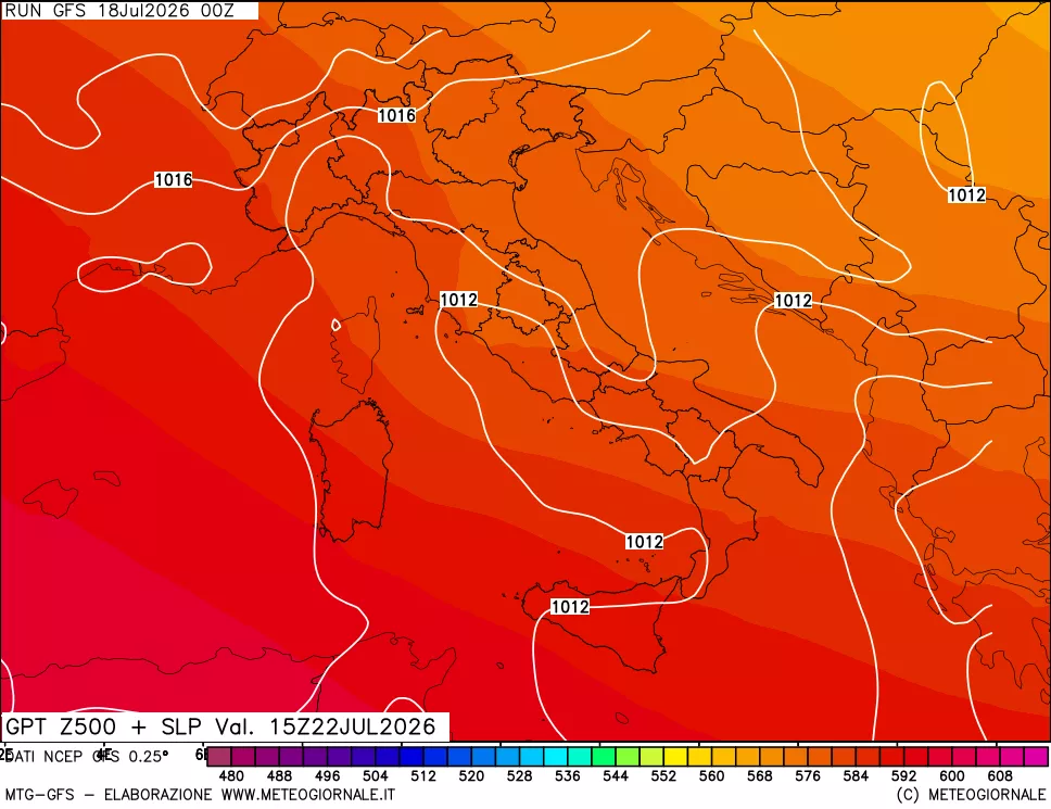 mappa 500 hPa GPT + Press SLM