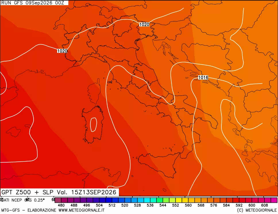 mappa 500 hPa GPT + Press SLM