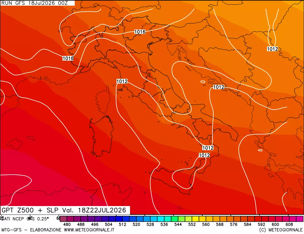 mappa 500 hPa GPT + Press SLM