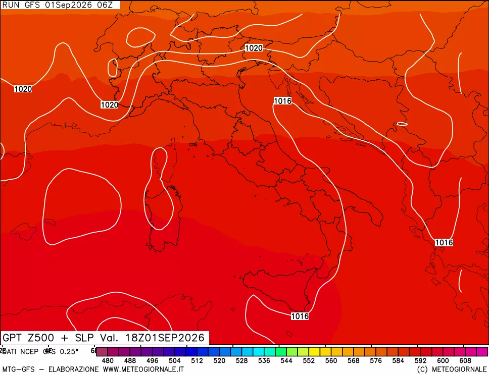 mappa 500 hPa GPT + Press SLM