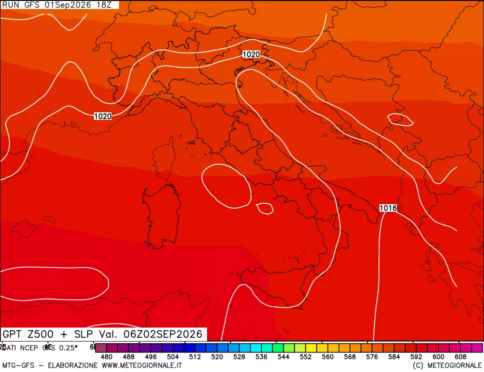mappa 500 hPa GPT + Press SLM