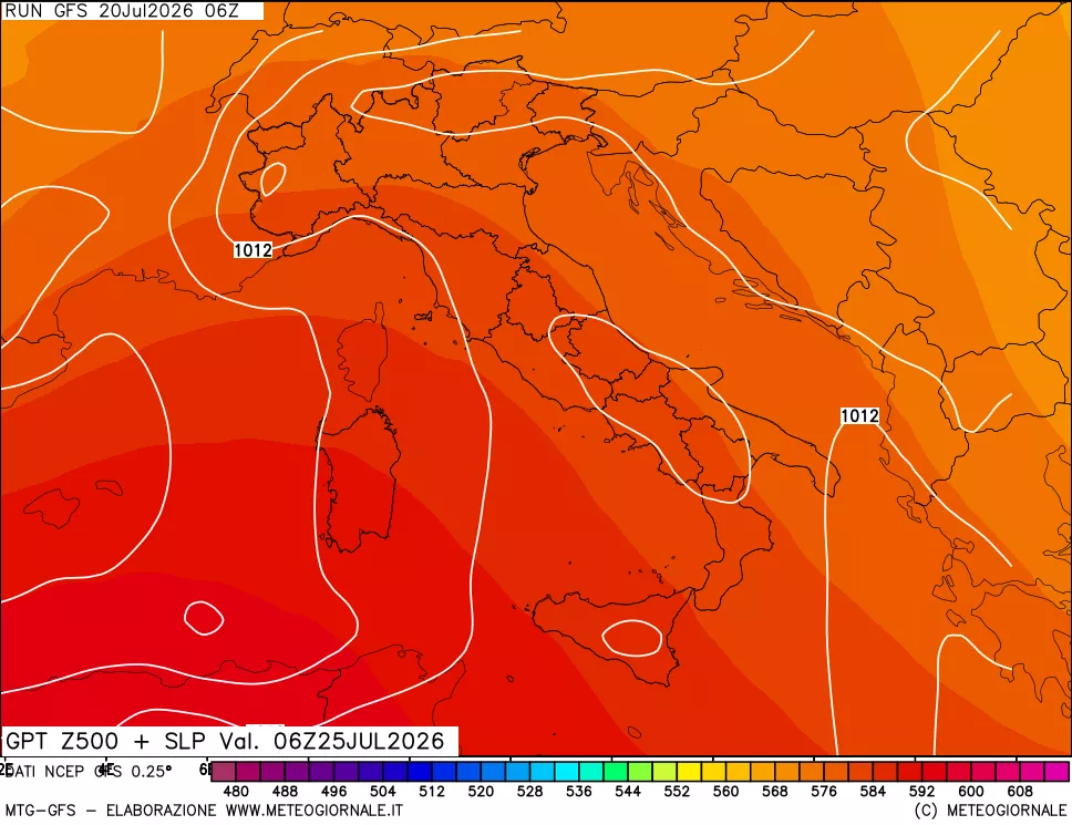 mappa 500 hPa GPT + Press SLM