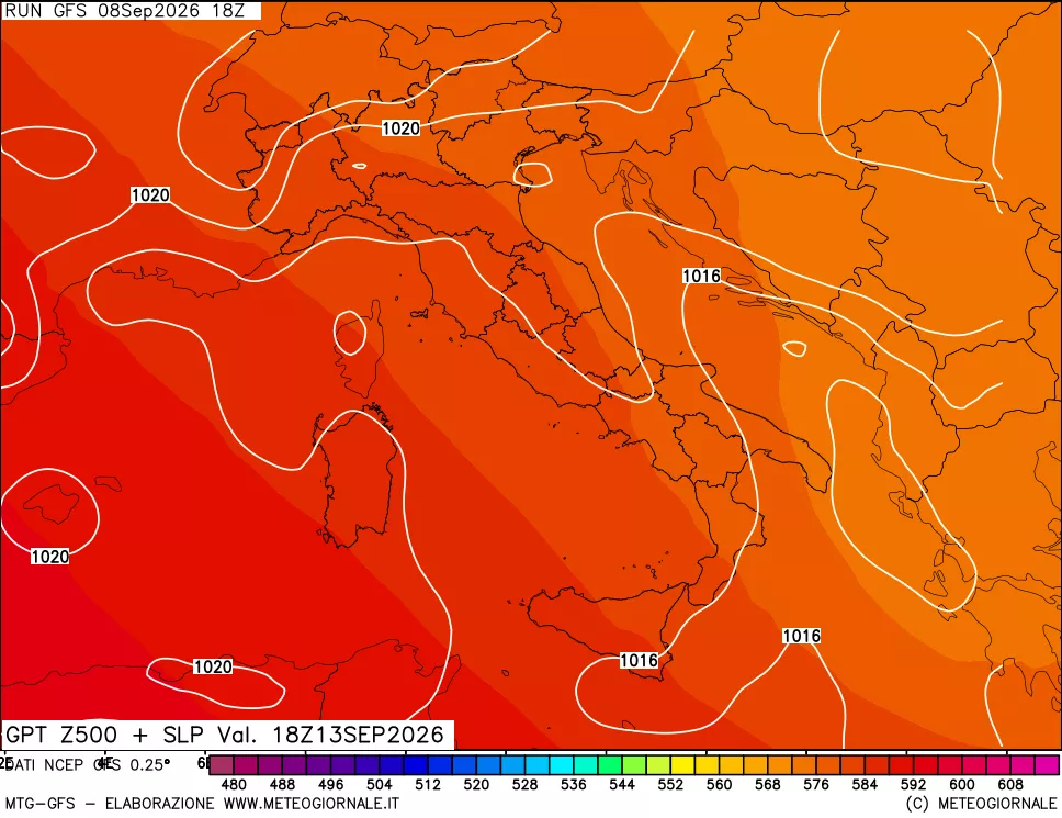 mappa 500 hPa GPT + Press SLM