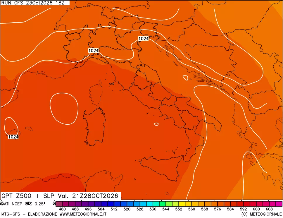 mappa 500 hPa GPT + Press SLM