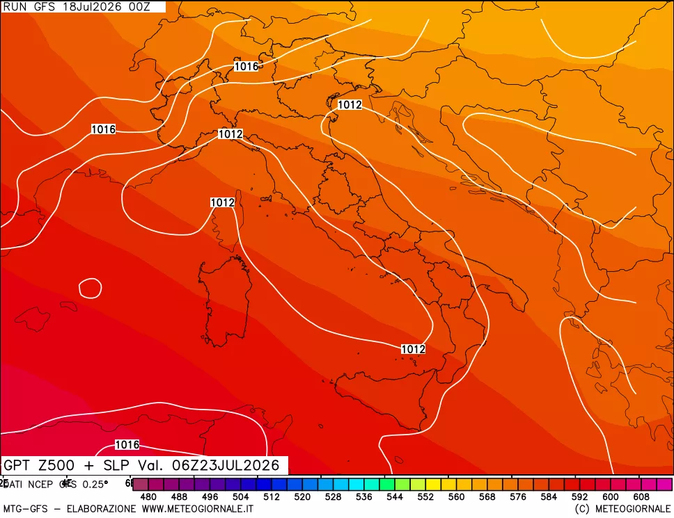 mappa 500 hPa GPT + Press SLM