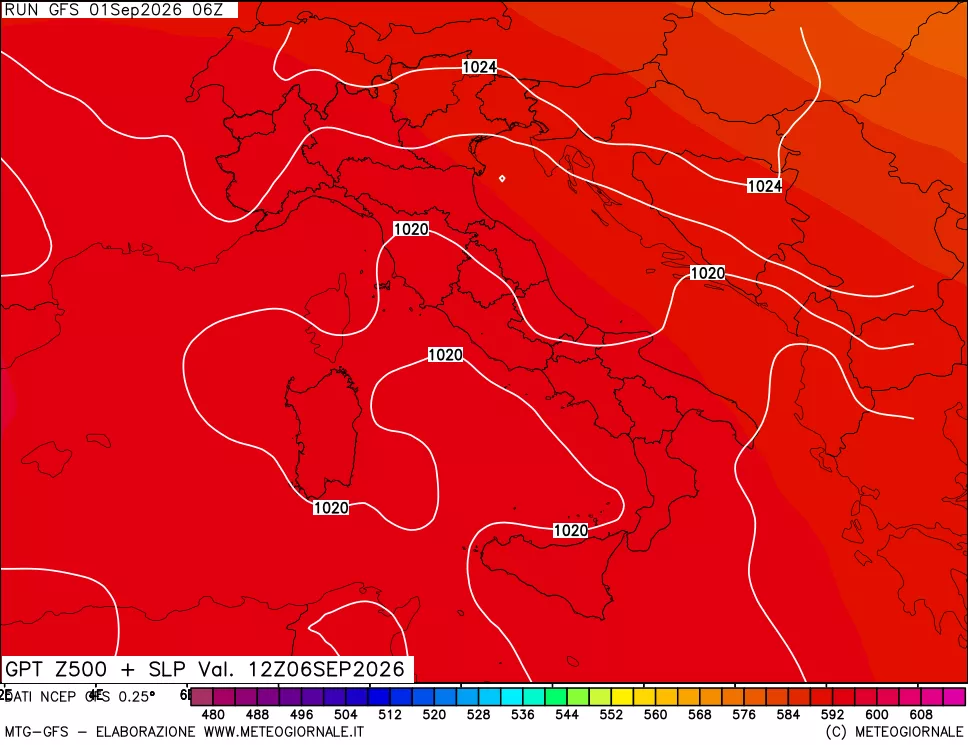 mappa 500 hPa GPT + Press SLM
