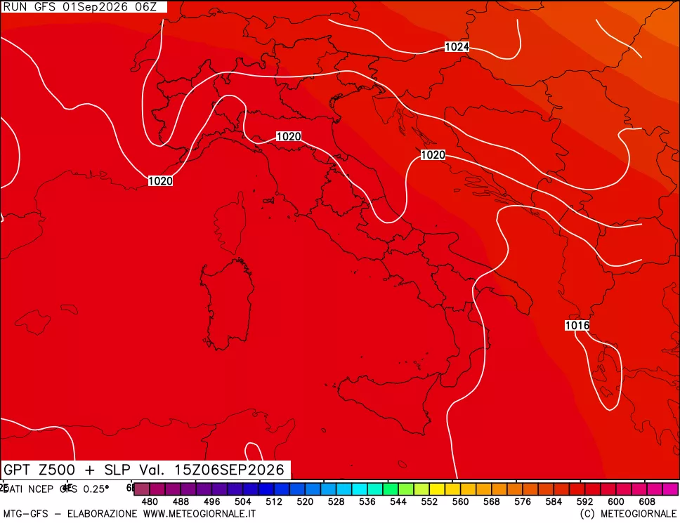 mappa 500 hPa GPT + Press SLM