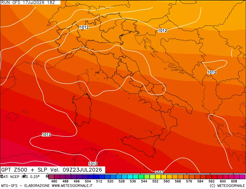 mappa 500 hPa GPT + Press SLM
