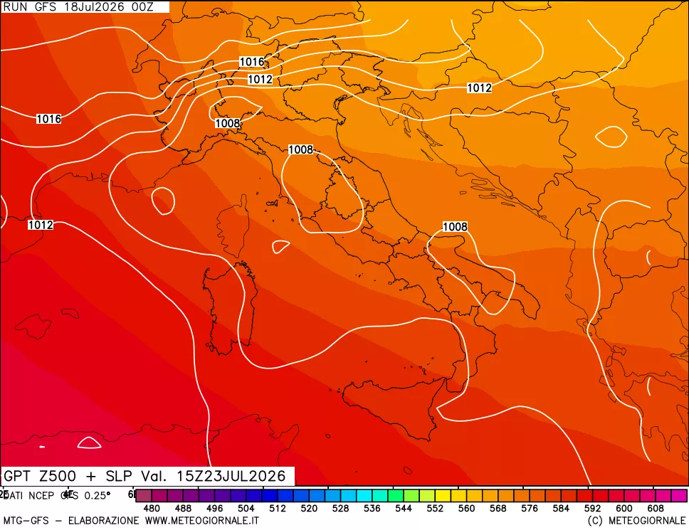 mappa 500 hPa GPT + Press SLM