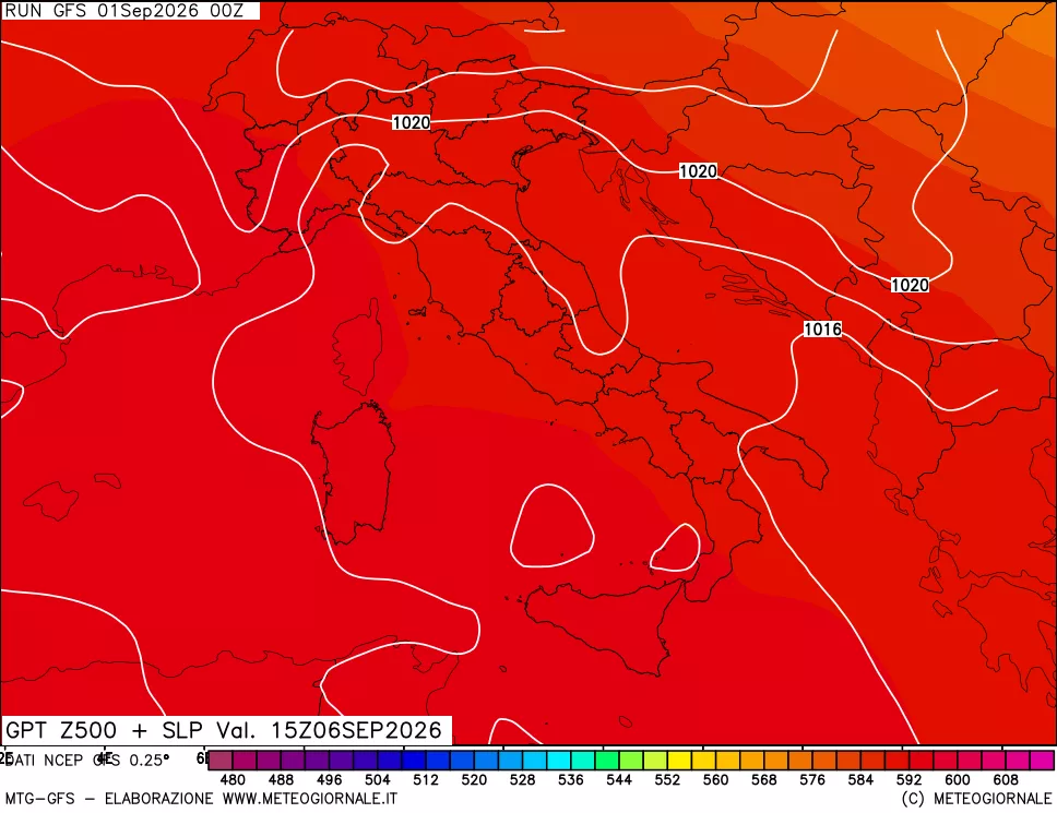 mappa 500 hPa GPT + Press SLM