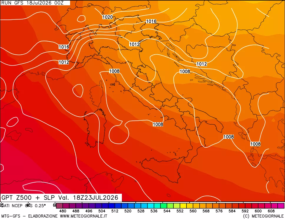 mappa 500 hPa GPT + Press SLM
