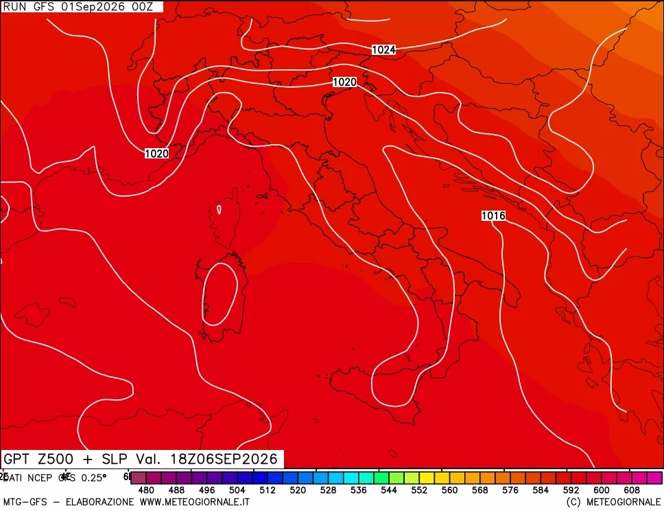 mappa 500 hPa GPT + Press SLM