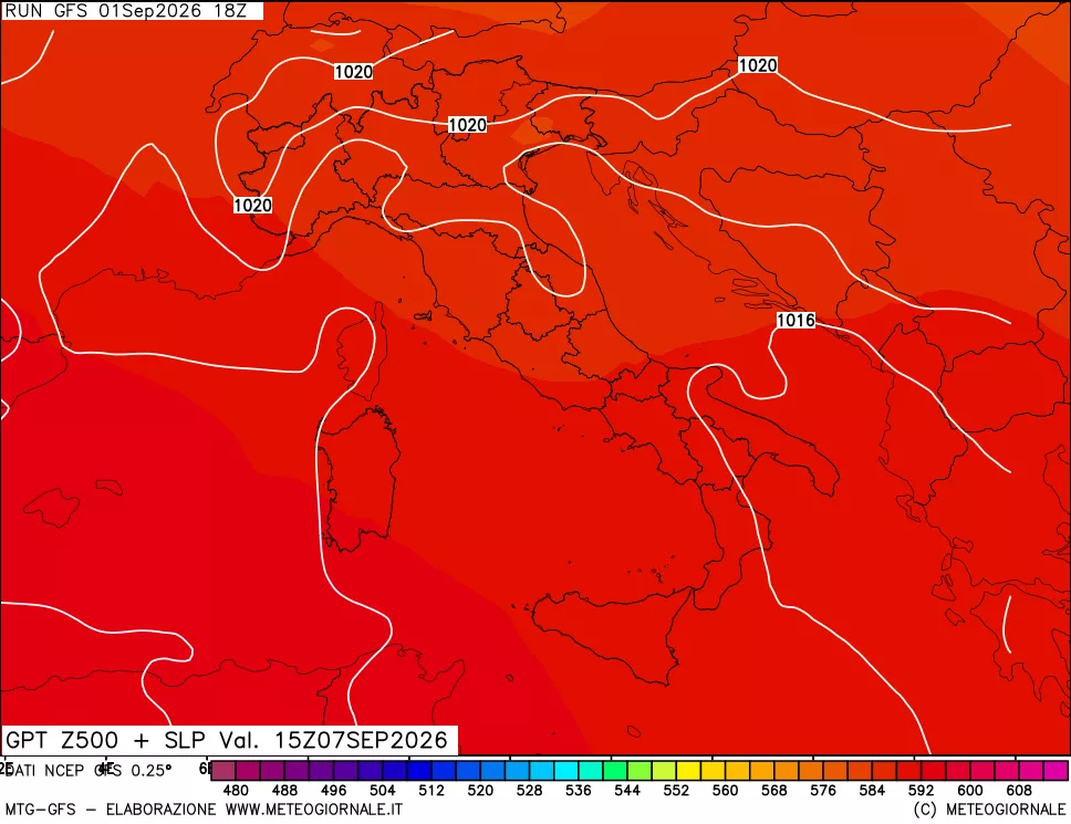 mappa 500 hPa GPT + Press SLM