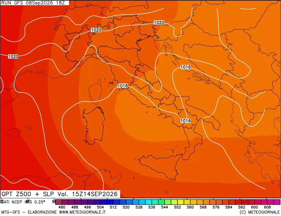 mappa 500 hPa GPT + Press SLM
