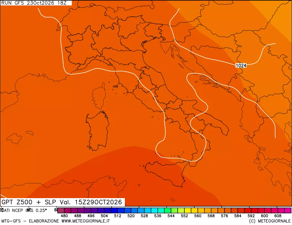 mappa 500 hPa GPT + Press SLM