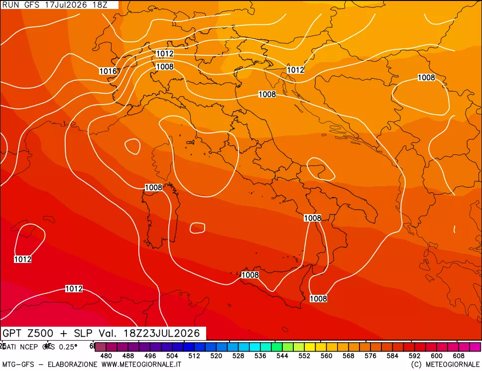 mappa 500 hPa GPT + Press SLM