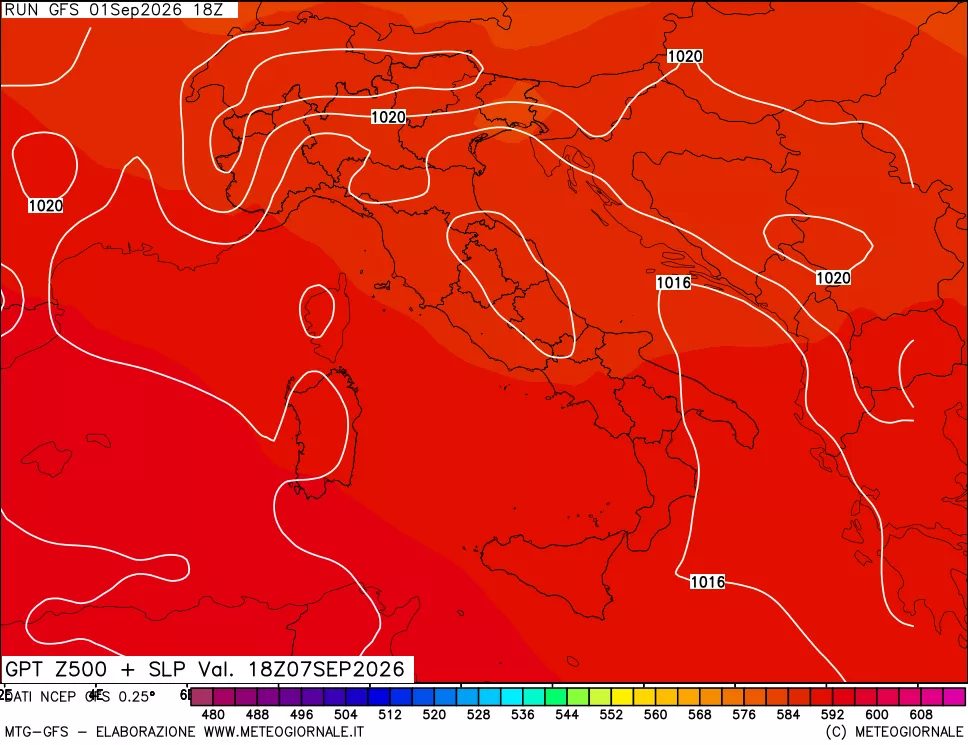mappa 500 hPa GPT + Press SLM