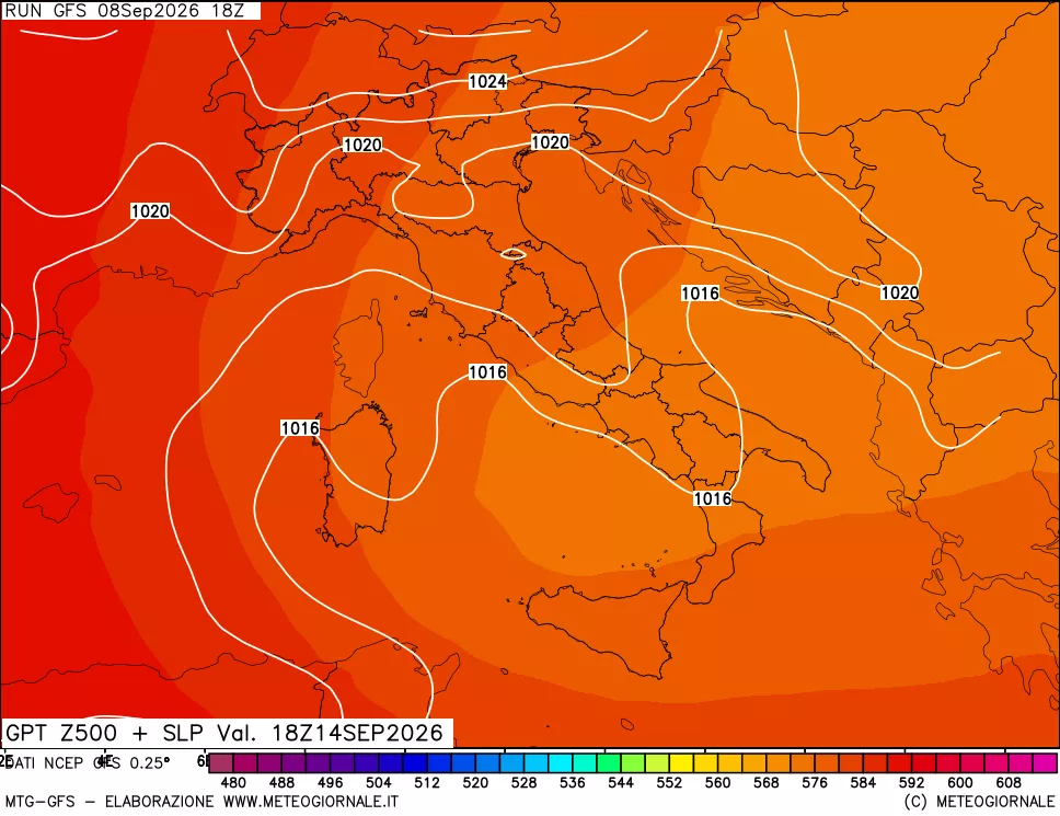 mappa 500 hPa GPT + Press SLM
