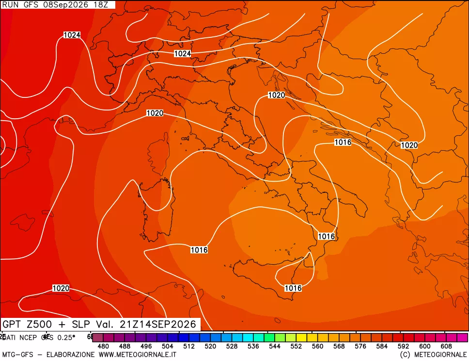 mappa 500 hPa GPT + Press SLM