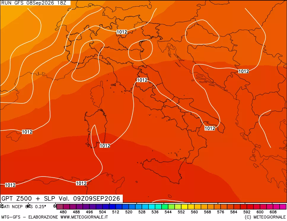 mappa 500 hPa GPT + Press SLM