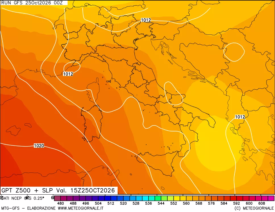 mappa 500 hPa GPT + Press SLM