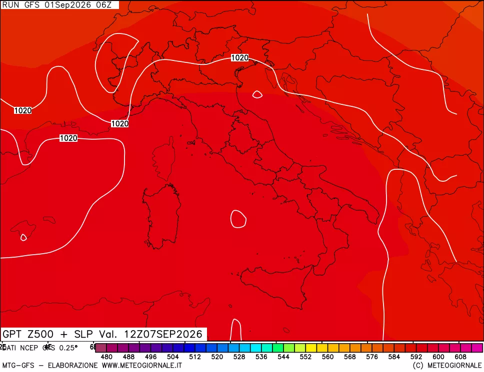 mappa 500 hPa GPT + Press SLM