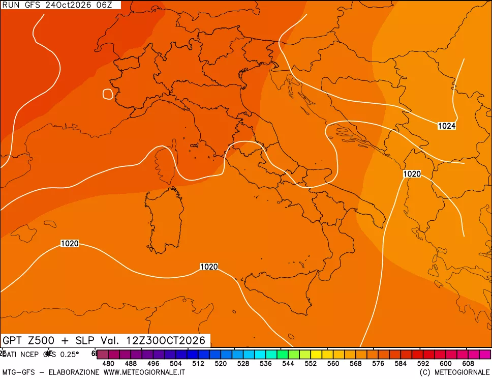 mappa 500 hPa GPT + Press SLM