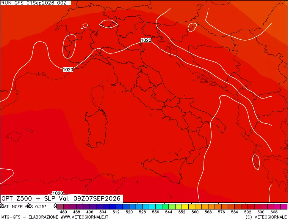 mappa 500 hPa GPT + Press SLM