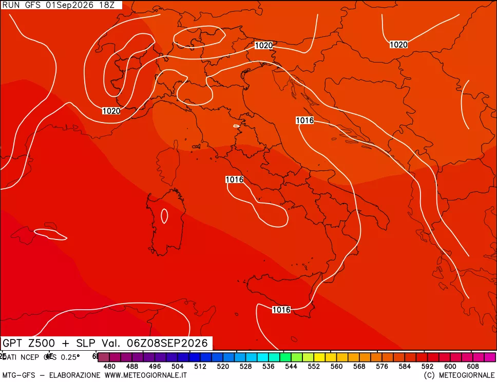 mappa 500 hPa GPT + Press SLM