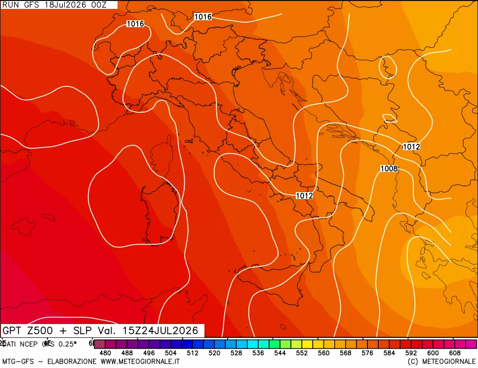 mappa 500 hPa GPT + Press SLM