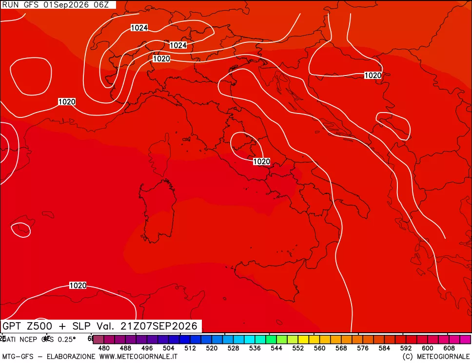 mappa 500 hPa GPT + Press SLM