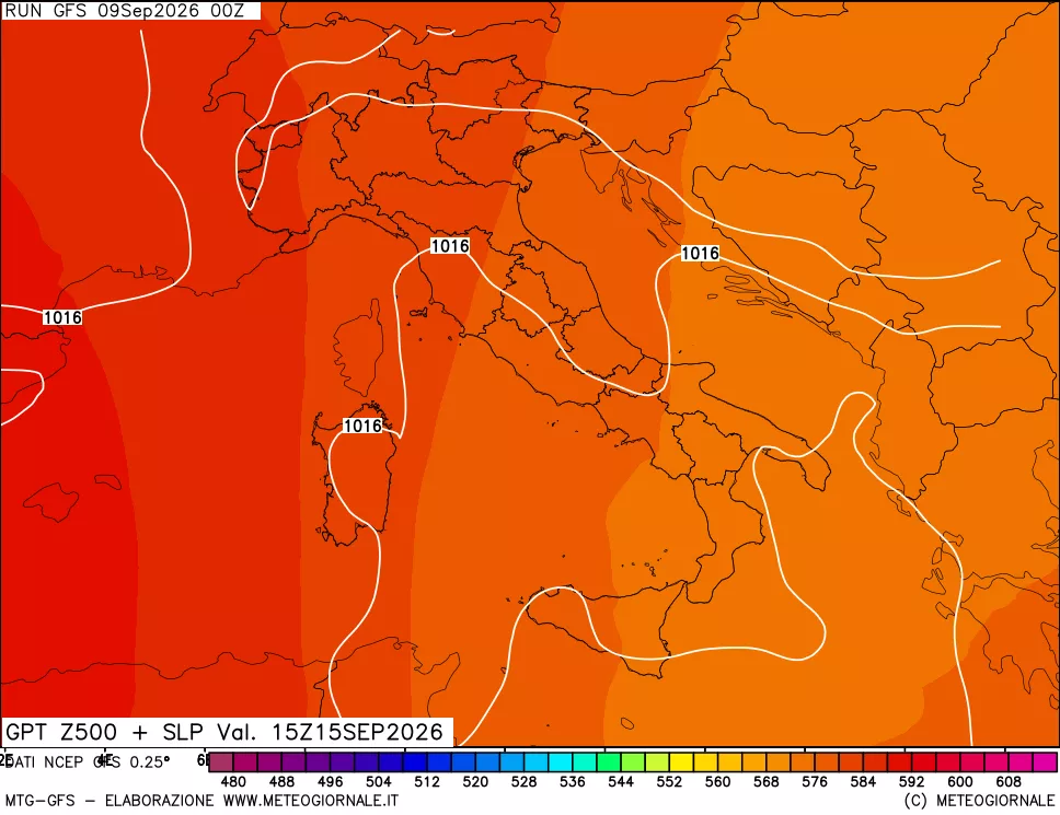 mappa 500 hPa GPT + Press SLM
