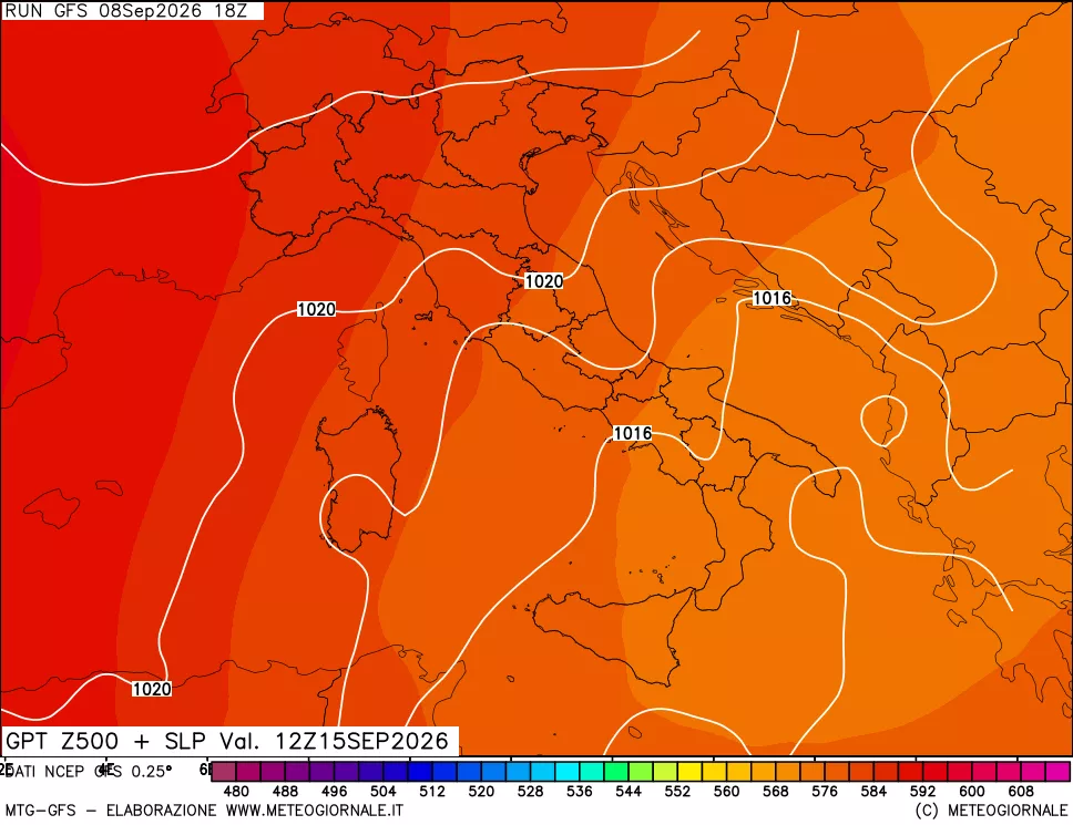 mappa 500 hPa GPT + Press SLM