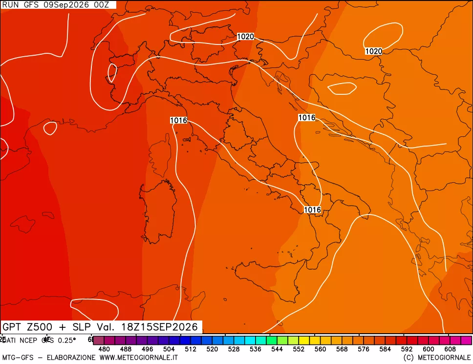 mappa 500 hPa GPT + Press SLM
