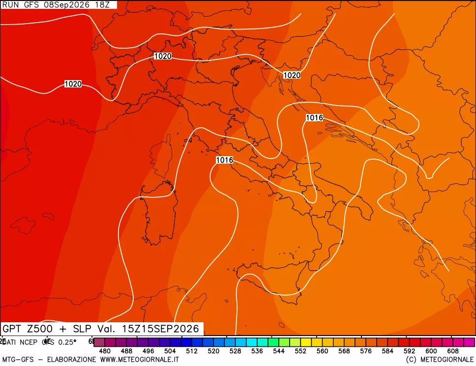mappa 500 hPa GPT + Press SLM