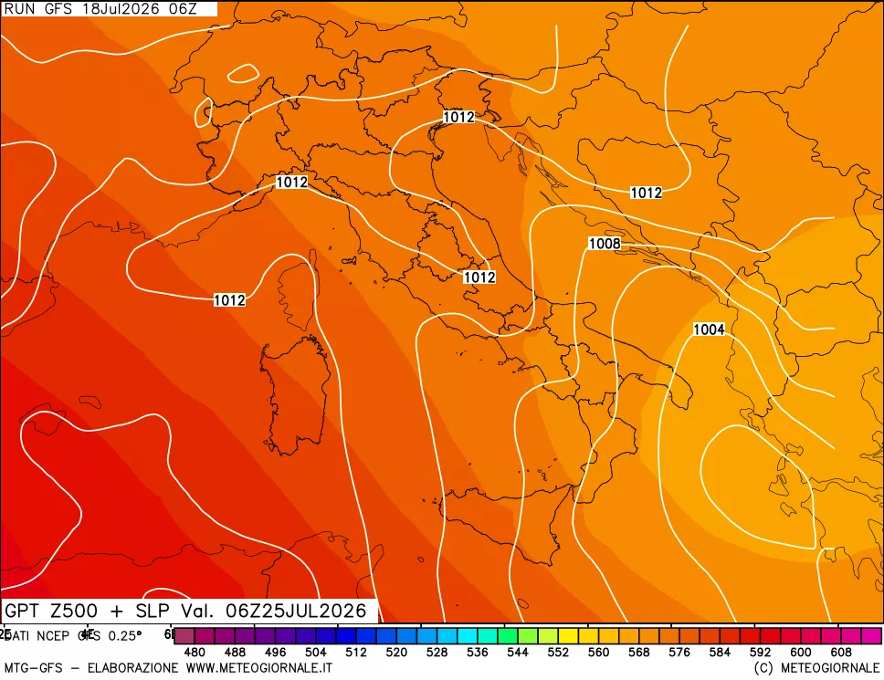 mappa 500 hPa GPT + Press SLM