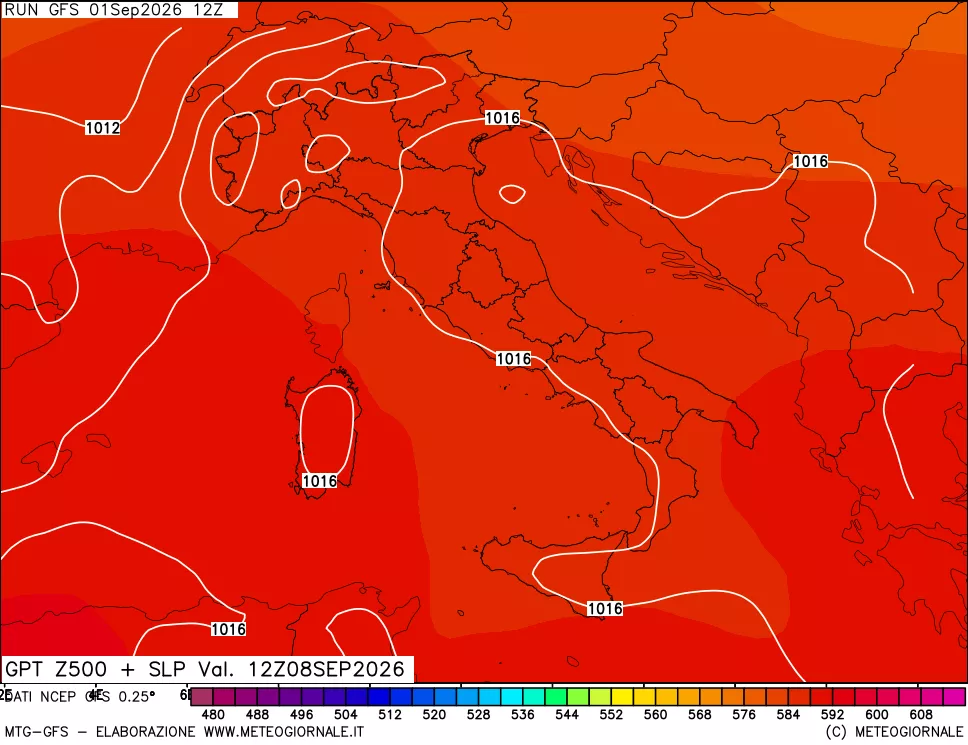 mappa 500 hPa GPT + Press SLM