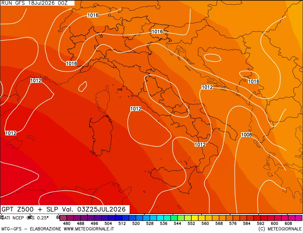 mappa 500 hPa GPT + Press SLM