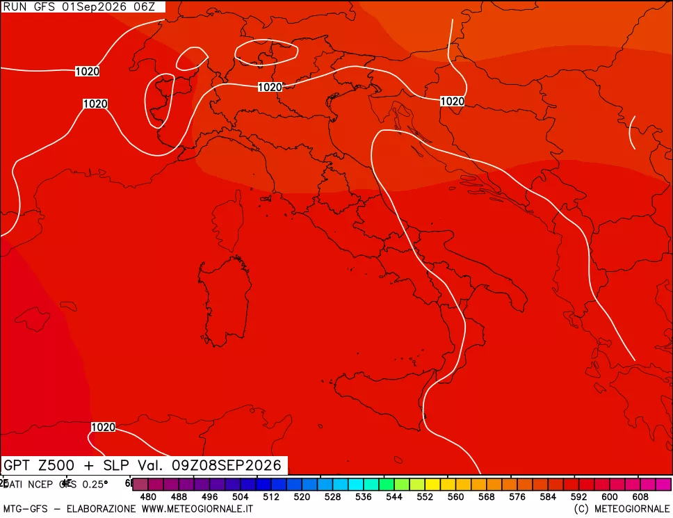 mappa 500 hPa GPT + Press SLM