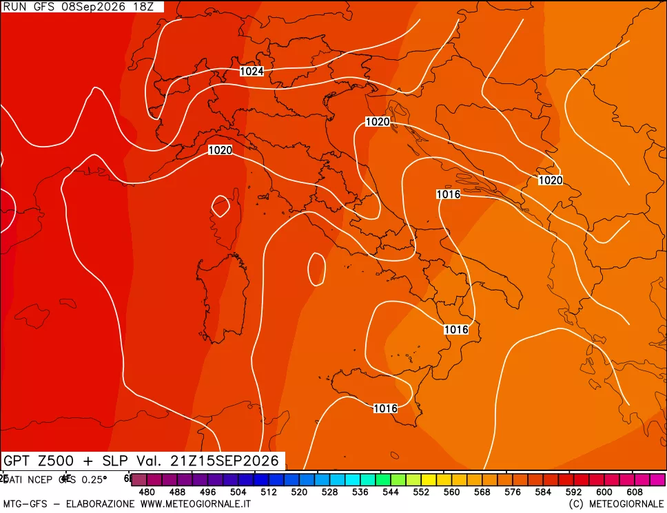 mappa 500 hPa GPT + Press SLM