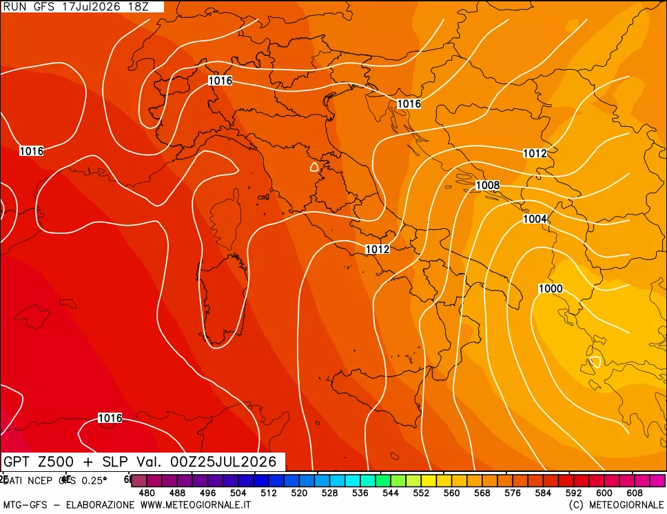 mappa 500 hPa GPT + Press SLM