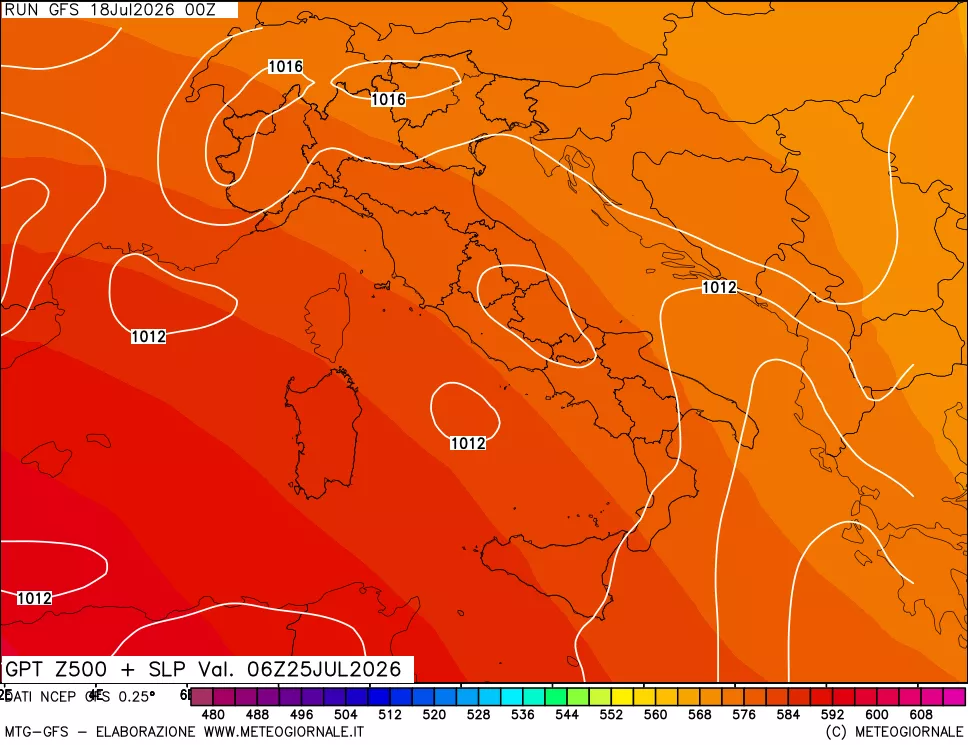 mappa 500 hPa GPT + Press SLM
