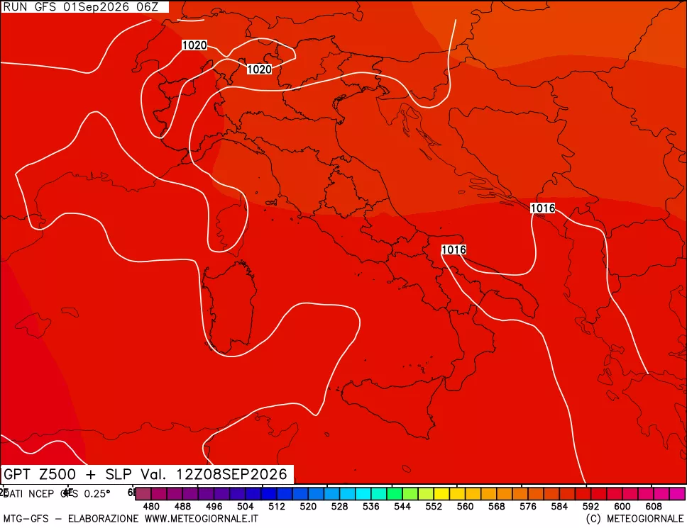 mappa 500 hPa GPT + Press SLM